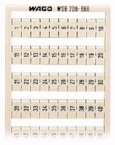 RAMKA Z OZNACZNIKAMI 2 X 1-50. - 209-666 - WAGO