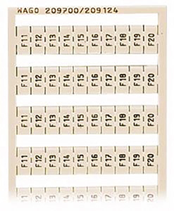 RAMKA Z OZNACZNIKAMI 10 X F1-F10. - 209-787 - WAGO