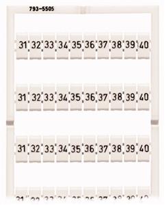 OZNACZNIKI WMB 10 X 31-40. - 793-5505 - WAGO