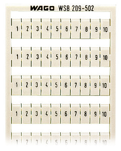 RAMKA Z OZNACZNIKAMI 10 X 1-10 - 209-502 - WAGO