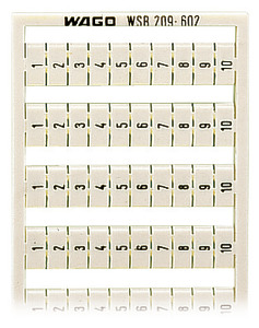 RAMKA Z OZNACZNIKAMI 10 X 1...10 - 209-602 - WAGO