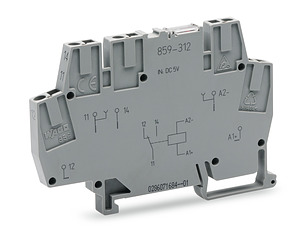 ZŁĄCZKA Z PRZEKAŹNIKIEM MINATUROWYM 24V DC 1P. - 859-314 - WAGO