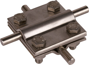 Zacisk krzyżowy do drutu o śr. 8-10 mm / KS 8.10 8.10 FL30 ZP V4A - 319209 - DEHN