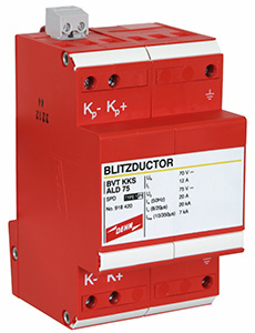 OCHRONNIK P-PRZEPIĘCIOWY HYBRYDOWY BLITZDUCTOR VT BVT KKS ALD 75 - 918420 - DEHN