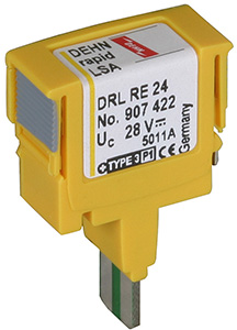 OCHRONNIK P-PRZEPIĘCIOWY WTYK OCHRONNY DEHNRAPID LSA DRL RE 24. - 907422 - DEHN