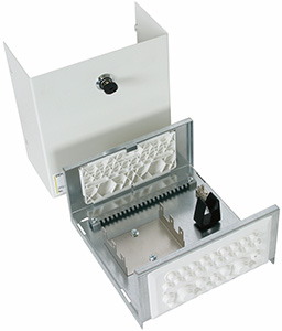 KOMPLETNY ZACISK DO TAŚMY 540 901, DRUT 6-8 MM/4-25 MM2, STAL NIERDZEWNA NIRO. - 906100 - DEHN