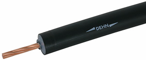 PRZEWÓD O IZOLACJI HVI LONG 20 MM CZARNY, DŁUGOŚĆ WG ZAMÓWIENIA DEHNCONDUCTOR - 819131 - DEHN