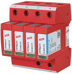 OCHRONNIK P-PRZEPIĘCIOWY DEHNGUARD M TT 275 FM, 4-BIEGUNOWY DO SIECI 230 V AC - 952315 - DEHN