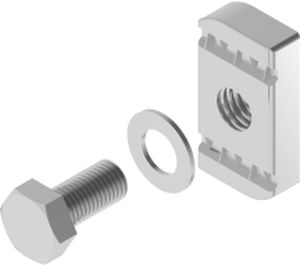Śruba (komplet) SRM10x25  - 650654 - BAKS