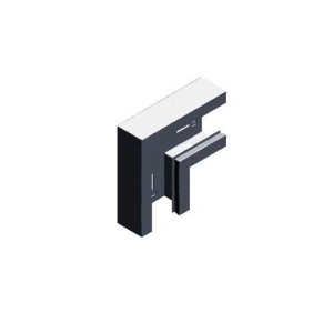 Kolanko poziome KPKS130H68 1,00 mm - 960413 - BAKS