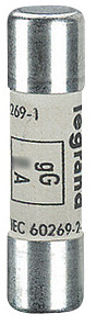 WKŁADKA BEZPIECZNIKOWA CYLINDRYCZNA 6A 10,3 X 38 CHARAKTERYSTYKA GL HPC - 013406 - LEGRAND