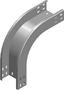 Łuk zewnętrzny 90&deg; LZZP50H50 1,50 mm - 351405 - BAKS