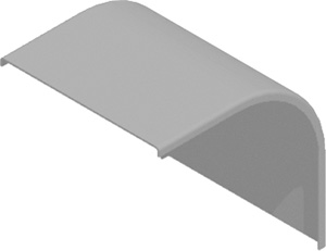 Pokrywa łuku zewnętrznego 90&deg; do H100 PLZZP200H100  - 331720 - BAKS