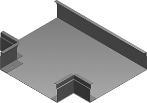 Trójnik kanału TKN340H48 1,00 mm - 541334 - BAKS