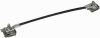 LINKA ŁĄCZĄCA DŁ. 400 MM, 16 MM2, CU/PVC KOLOR CZARNY, Z 2 ZACISKAMI KRAWĘDZIOWYMI 0,7-10 MM, NIRO. - 365419 - DEHN