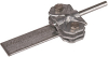 ZACISK PROBIERCZY Z PRZEKŁADKĄ, DRUT 5-10/PŁASK. 30-40 MM, ST/TZN VTK 5.10 FL30.40 ZP STTZN. - 454000 - DEHN