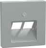 Płytka cent. gniazd 2xRJ45, ALU, SYS, M - 298060 - SCHNEIDER ELECTRIC