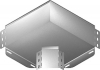 Kolanko 90° KKBJ100H100 1,00 mm - 116110 - BAKS