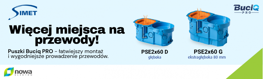 Więcej miejsca na przewody, złączki i moduły Smart Home? Postaw na puszki BuciQ PRO od SIMET! 