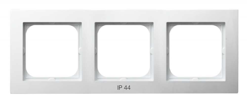 RAMKA POTRÓJNA DO ŁĄCZNIKÓW IP44 BIAŁY AS - RH-3G/00 - OSPEL