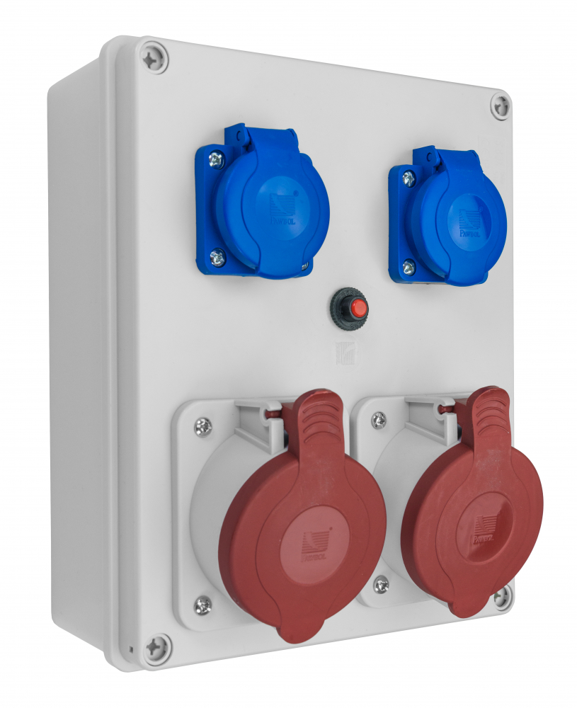 ROZDZIELNICA R-BOX 240, 2X32A/5P, 2X250V. - B.1099 - PAWBOL