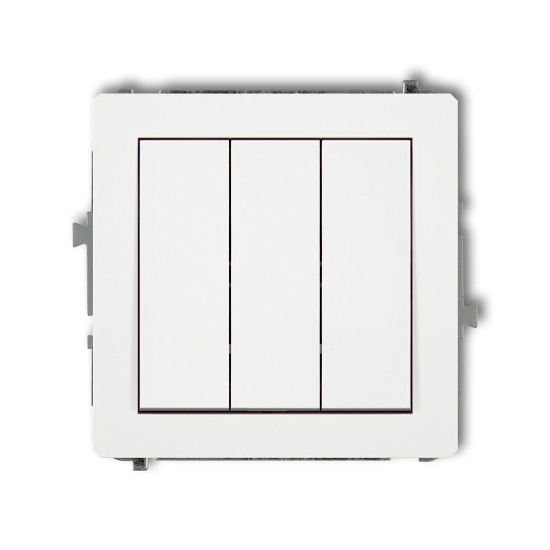 DECO; Mechanizm łącznika potrójnego; biały - DWP-7 - KARLIK