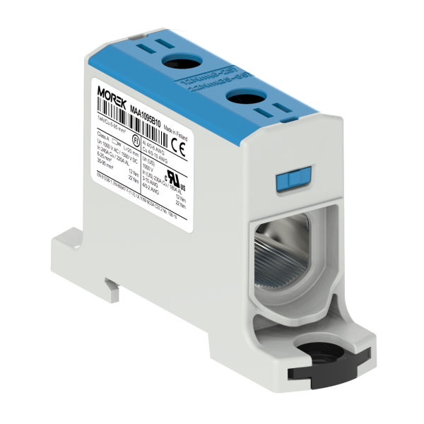 OTL95 niebieski 1xAl/Cu 6-95mm2 1000V AC/1500V DC Zacisk uniwersalny - MAA1095B10 - MOREK