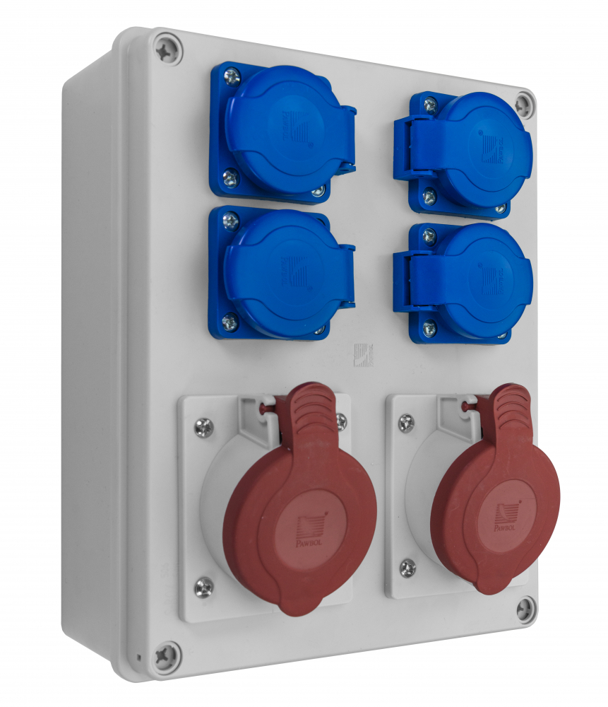 ROZDZIELNICA R-BOX 240, 2X16A/5P, 4X250V - B.1096 - PAWBOL