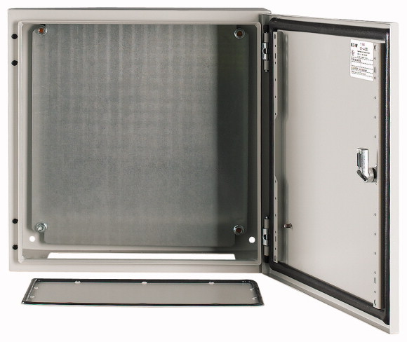 OBUDOWA METALOWA 400X400X200MM Z PŁYTĄ MONTAŻOWĄ IP65 CS - 111684 - EATON