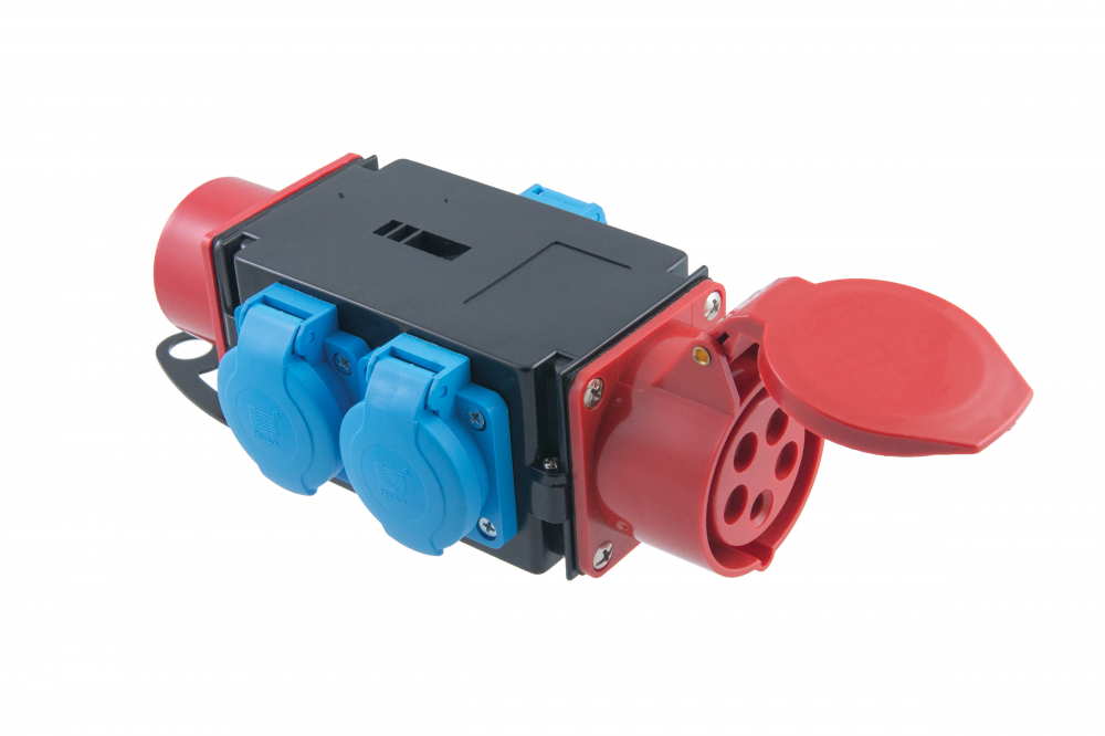 ROZDZIELNIA 1X16A5P/1X16A5P , 3X250V R-BOX MINI - B.MINI-3 - PAWBOL