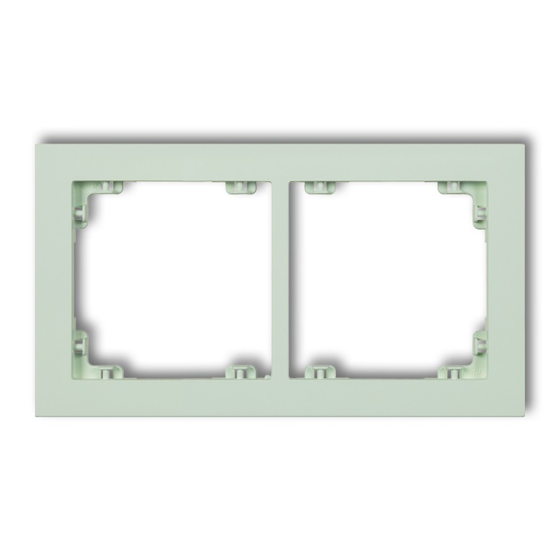 DECO Ramka uniwersalna podwójna z tworzywa Pastel Matt - 46DR-2 - KARLIK