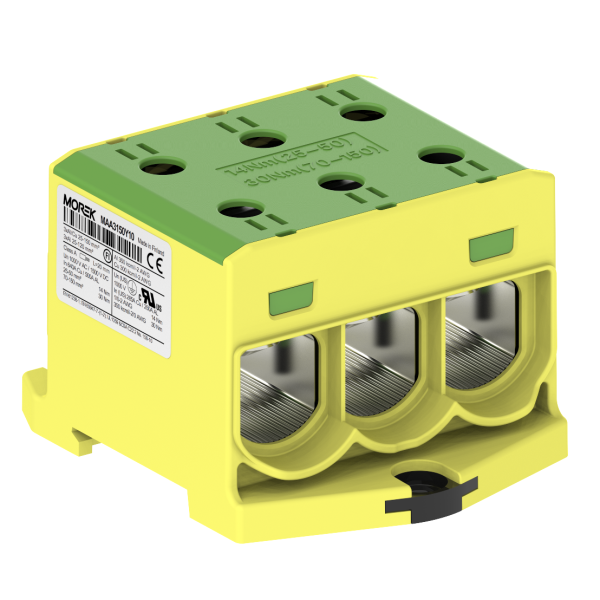 OTL150-3 żółto-zielony 3xAl/Cu 25-150mm2 1000V AC/1500V DC Zacisk uniwersalny - MAA3150Y10 - MOREK