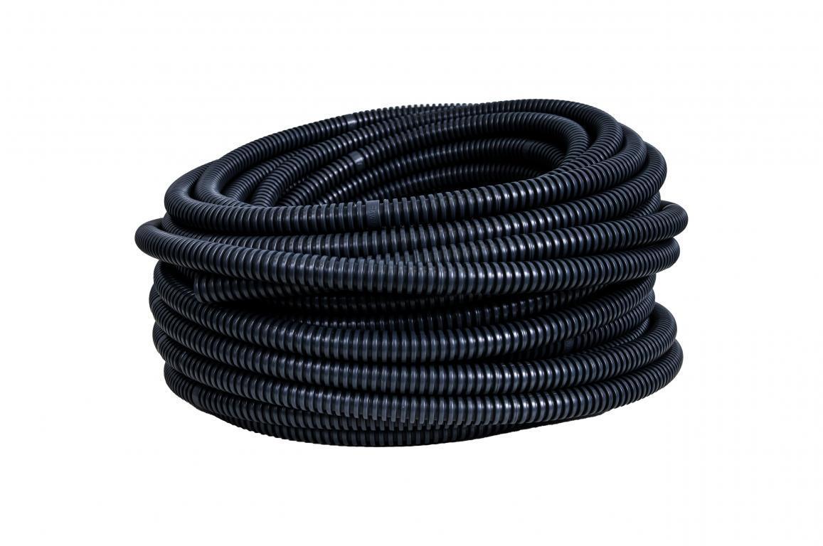 Rura karbowana spiralna 320N 25 mm czarna - 17025C - PAWBOL