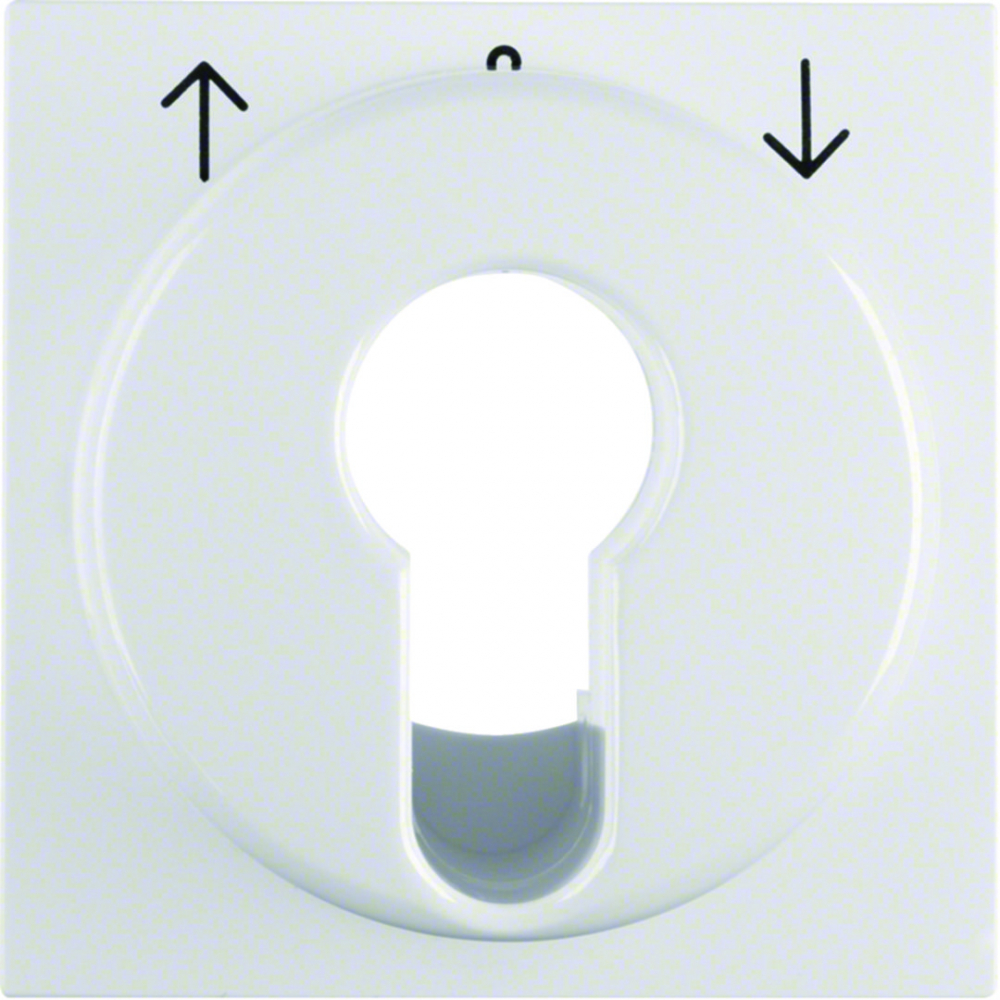 Element centralny do łącznika żaluzjowego na klucz; śnieżnobiały, połysk; S.1/B.3/B.7 Glas - 15068989 - HAGER