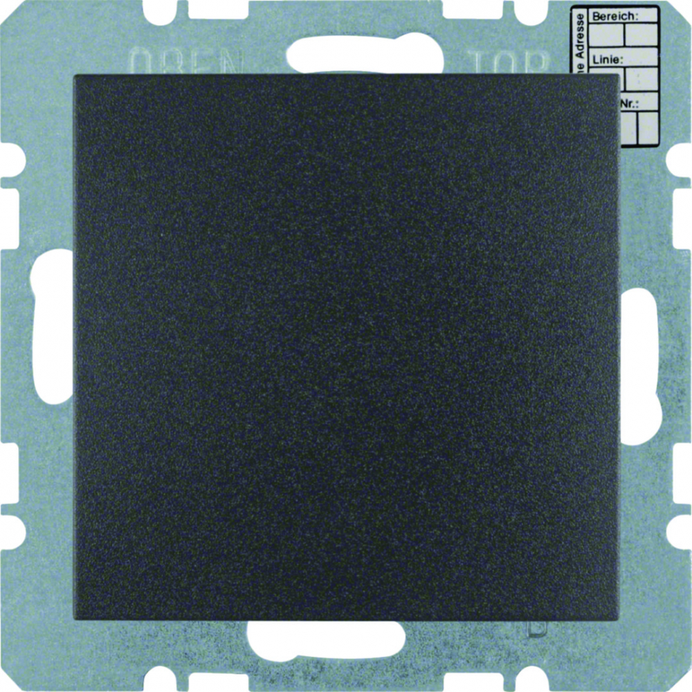 B.1/B.3/B.7 Glas Regulator temperatury bez sterowania ręcznego z interfejsem uniwersalnym antracyt - 75441285 - HAGER