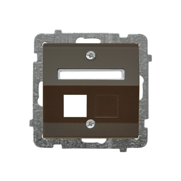 SON:Obudowa gniazda komp. pojedynczego czekoladowy metal - GPK-1RS/p/40 - OSPEL