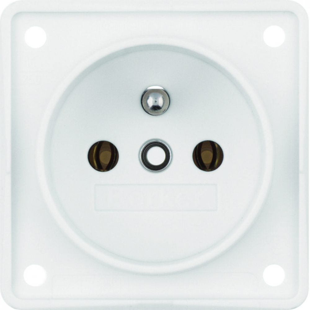 Integro Flow Gniazdo z uziemieniem, biały, mat - 961852502 - HAGER