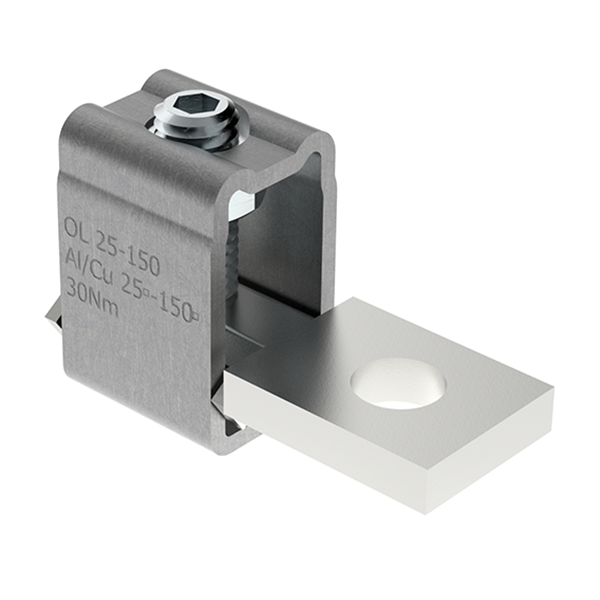 OL150 Zacisk aparatowy o podwyższonej wytrzymałości Al/Cu 1x25-150mm2 - MAJ1150E10 - MOREK