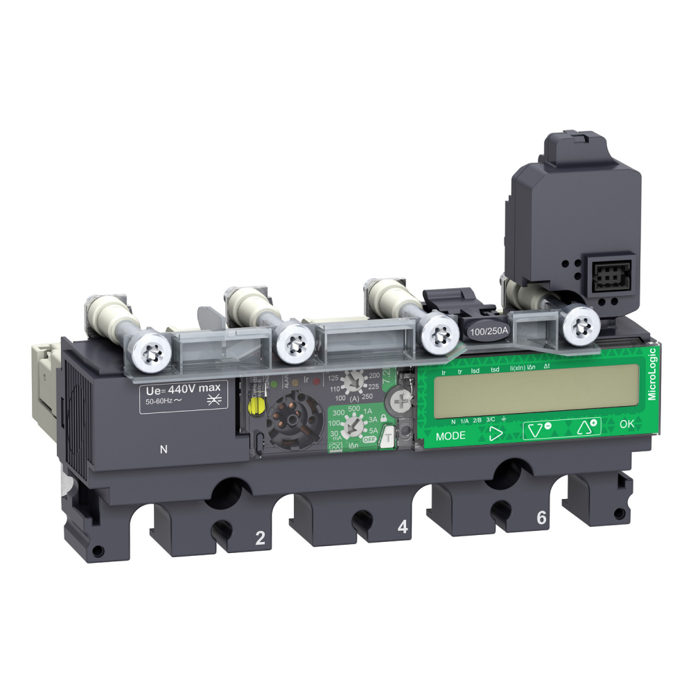 ComPacT NSX, wyzwalacz MicroLogic 7.2 E Vigi, 250A, 4p 4d - C2547E250 - SCHNEIDER ELECTRIC