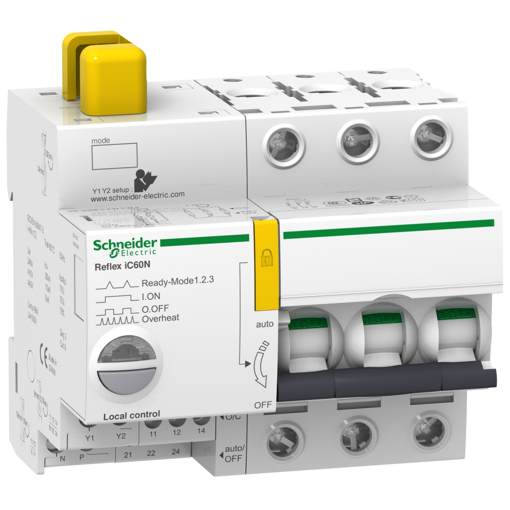 Urządzenie do sterowania oświetleniem Acti9 REFLEX iC60N TI24 charakterystyka C 63A 3P - A9C62363 - SCHNEIDER ELECTRIC