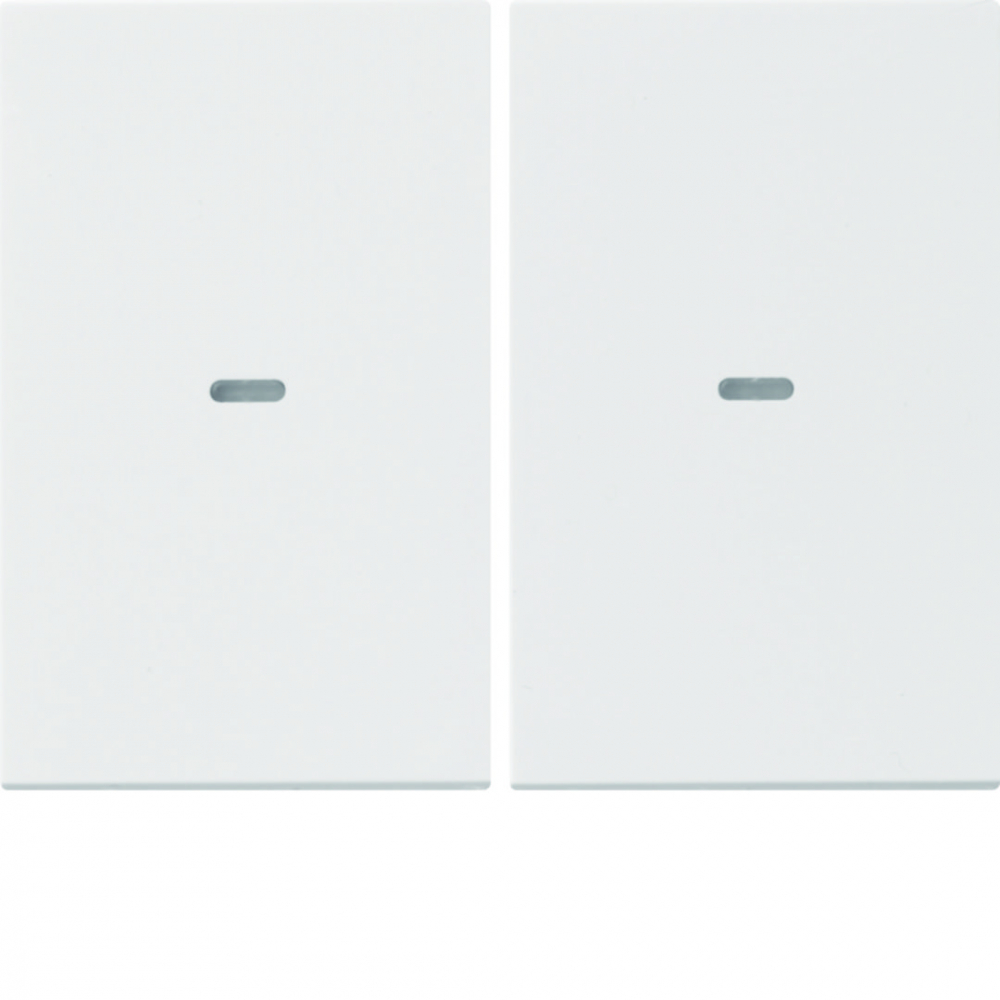 KNX e/s K.x Klawisze z soczewką do modułu przycisku 2-kr, biały, połysk - 80960379 - HAGER