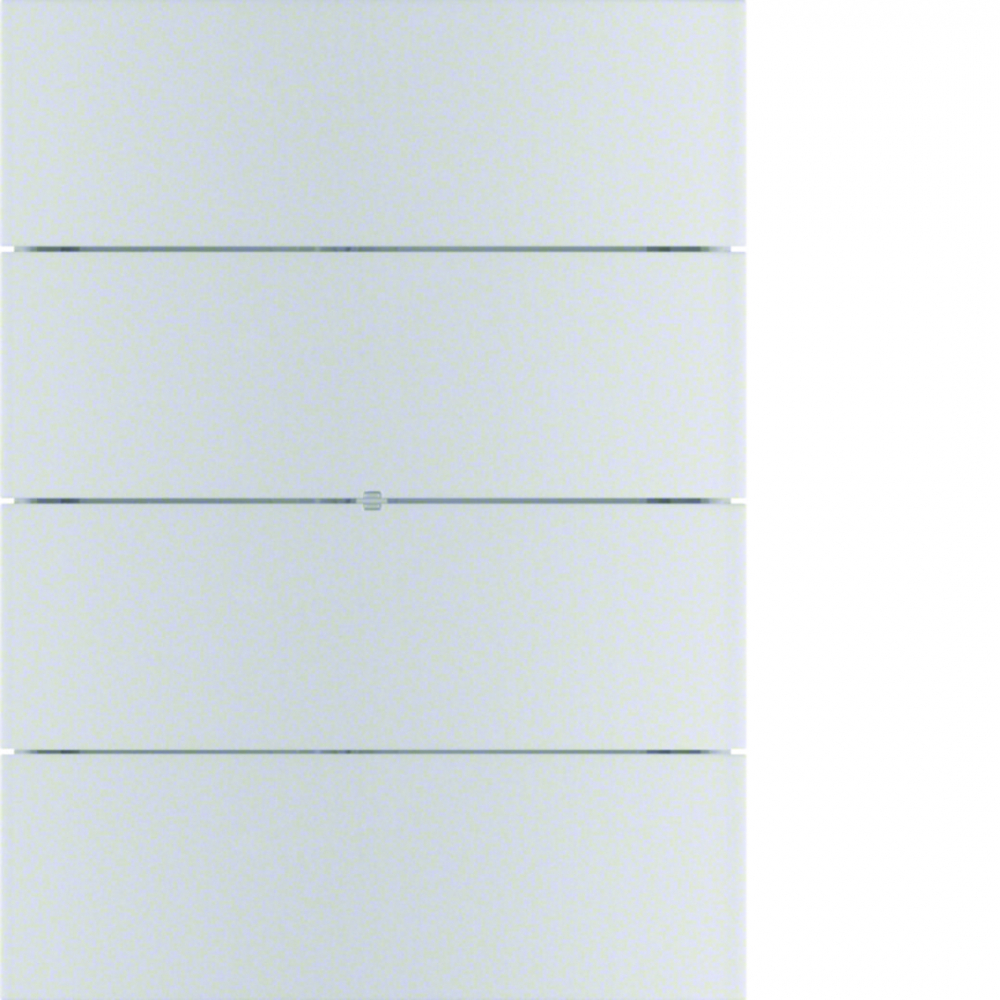 PRZYCISK POCZWÓRNY KOMFORT ALUMINIUM B.IQ - 75164594 - HAGER