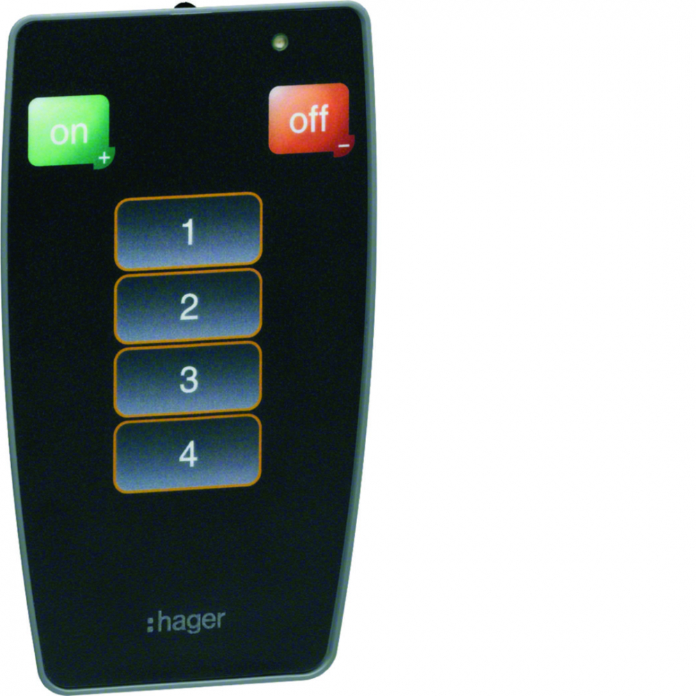 PILOT DO OBSŁUGI CZUJNIKÓW OBECNOŚCI 360° CZARNY MAT KNX EASY - EE808 - HAGER