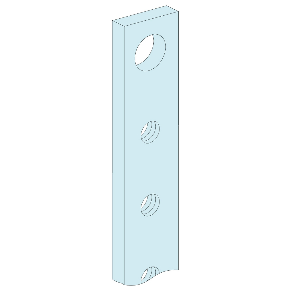 Rozdzielnice PrismaSet, otworowane szyny miedziane 4 sztuki 160A 1400mm - LVS04171 - SCHNEIDER ELECTRIC