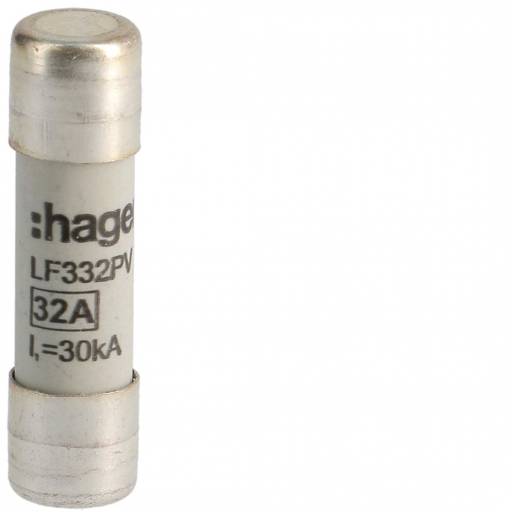 Wkładka bezpiecznikowa cylindryczna CH-10 10x38mm gPV 32A 600VDC - LF332PV - HAGER