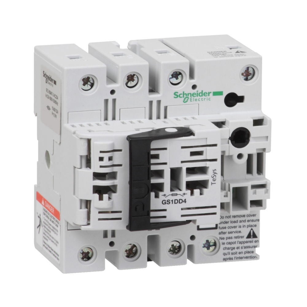 Podstawa bezpiecznikowa NFC 10x38mm 32A 3P + N - GS1DD4 - SCHNEIDER ELECTRIC