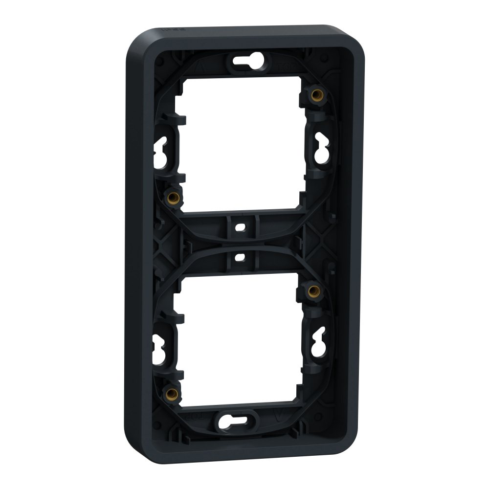 Mureva, podstawa podtynkowa podwójna pionowa, antracyt - MUR34151 - SCHNEIDER ELECTRIC