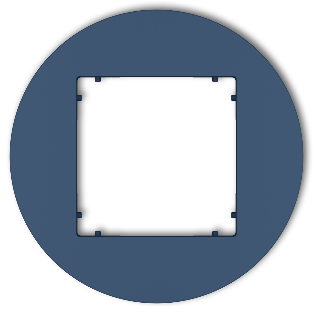 Ramka uniwersalna pojedyncza okrągła z tworzywa podtynkowy IP 20 MINI navy blue - 64MRTO-1 - KARLIK