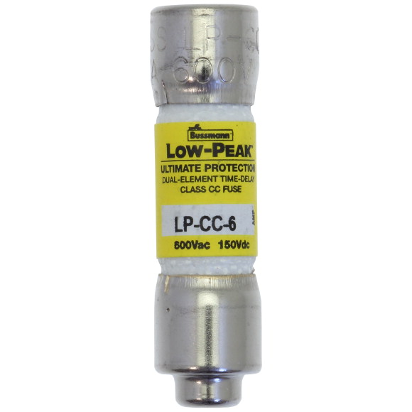 6A 600 VAC/150VDC, ZWŁOCZNA, KLASA CC LP-CC-6 - LP-CC-6 - EATON