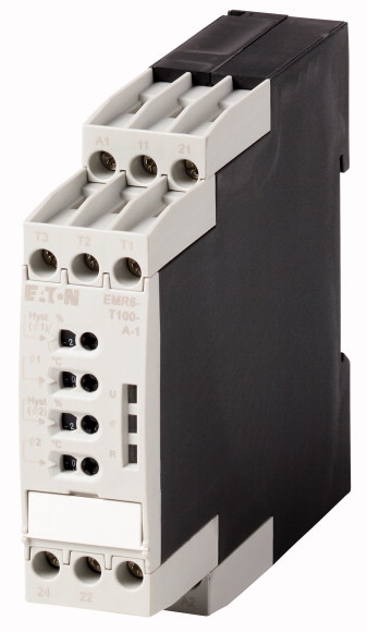 PRZEKAŹNIK MONITORUJĄCY TEMPERATURĘ, 0 - +100 °C, 24 - 240 V AC/DC EMR6-T100-A-1 - 184787 - EATON